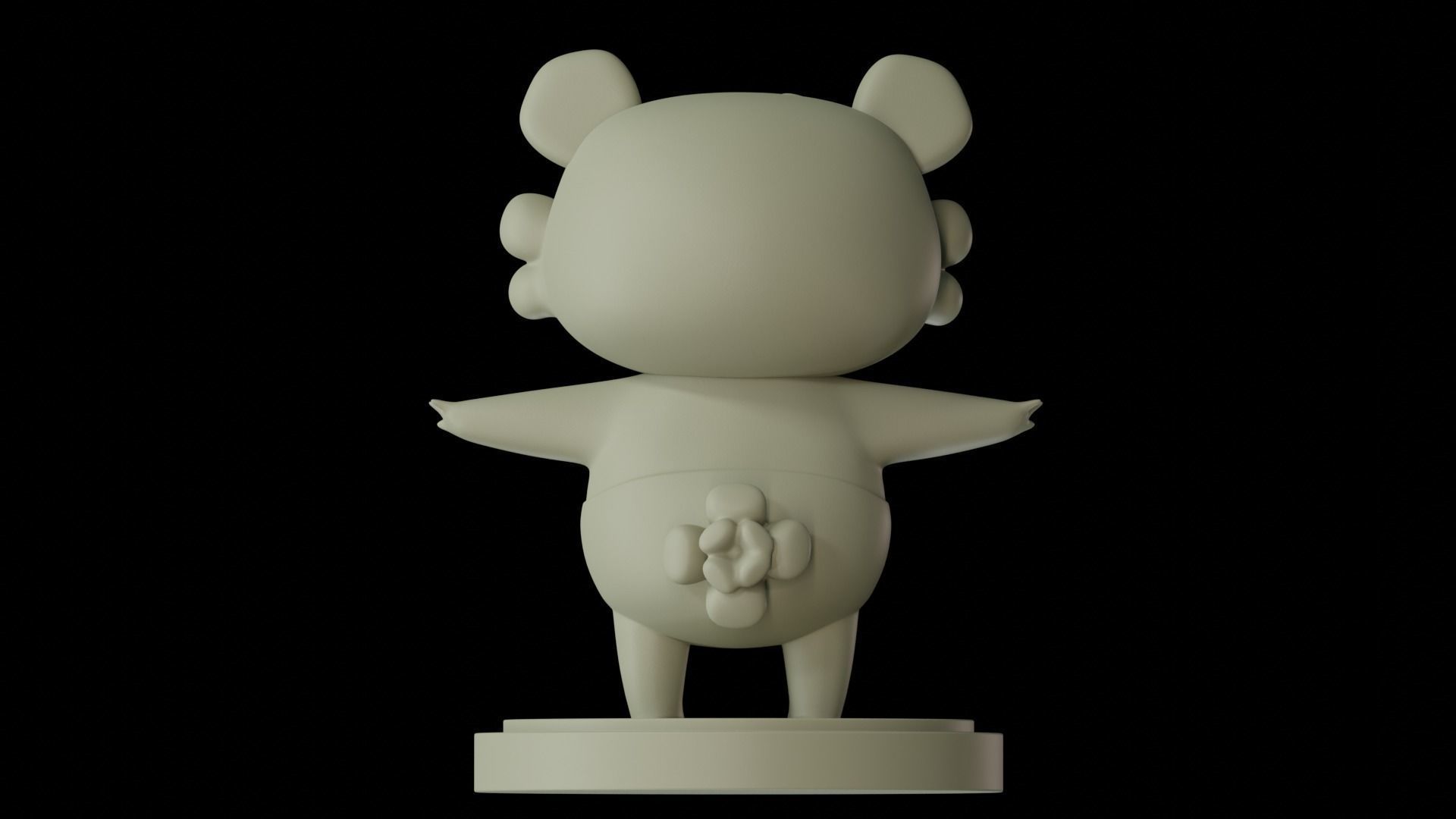 Panda Free 3D print model_4