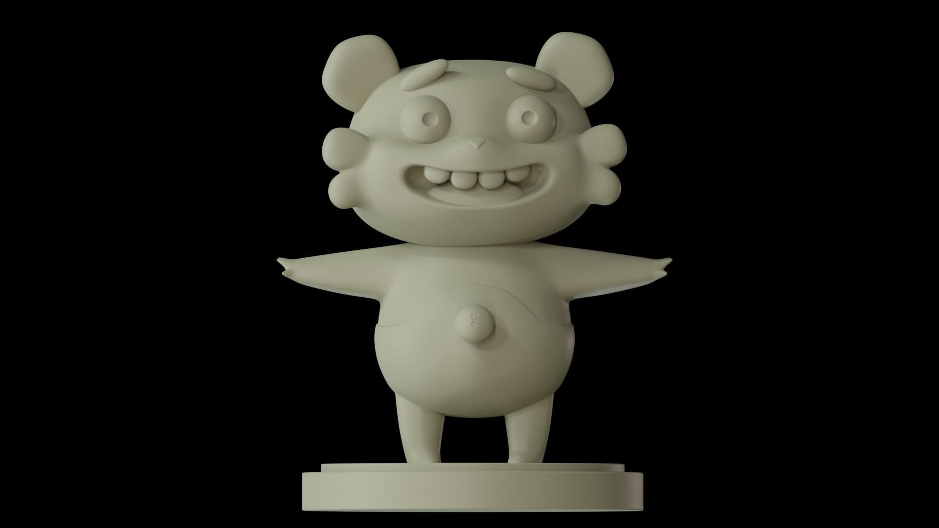Panda Free 3D print model_2