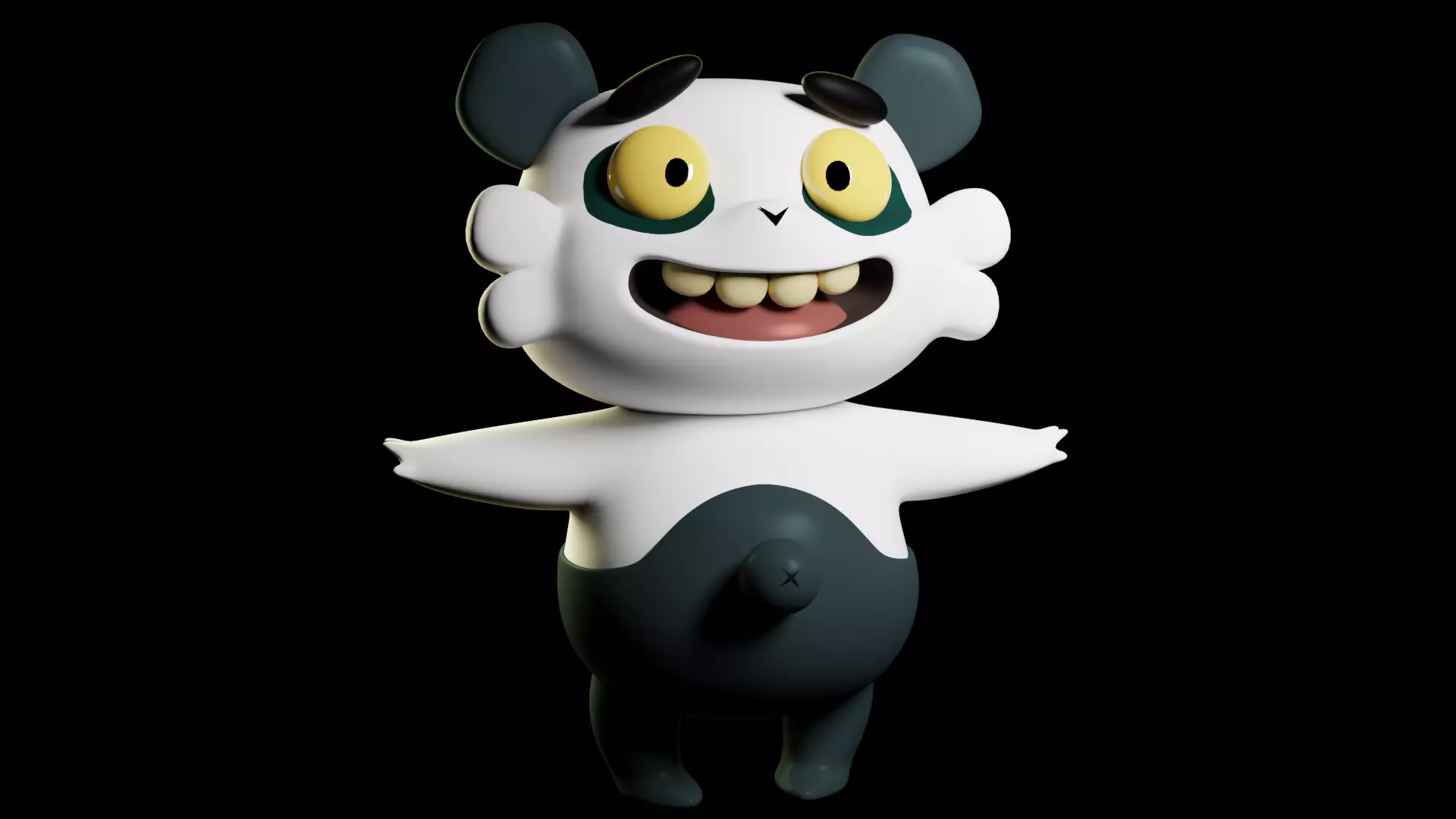 Panda Free 3D print model_0