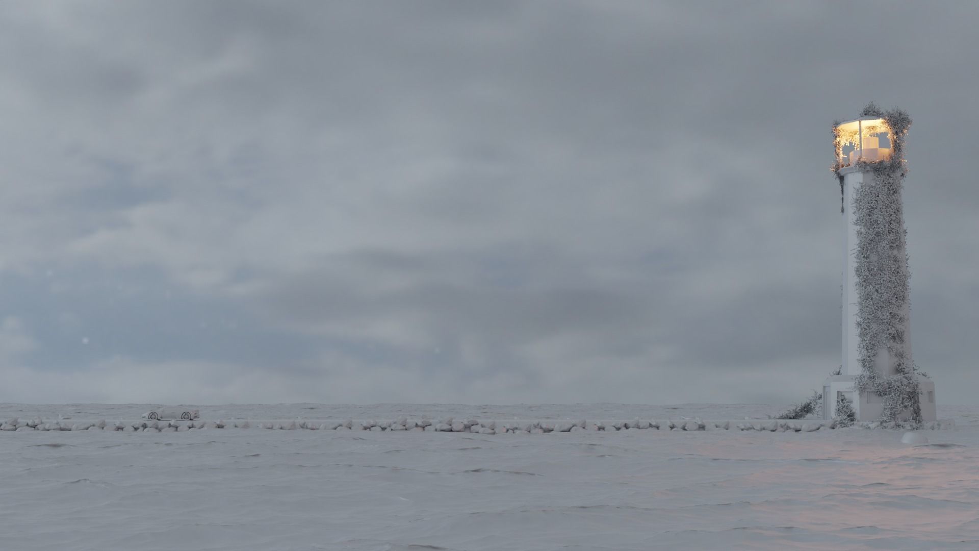 Lighthouse showroom 3D model Low-poly 3D model_11