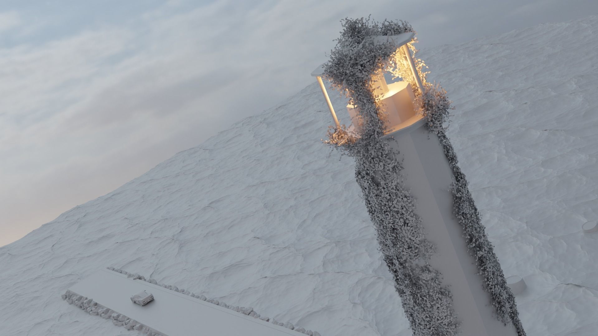 Lighthouse showroom 3D model Low-poly 3D model_15