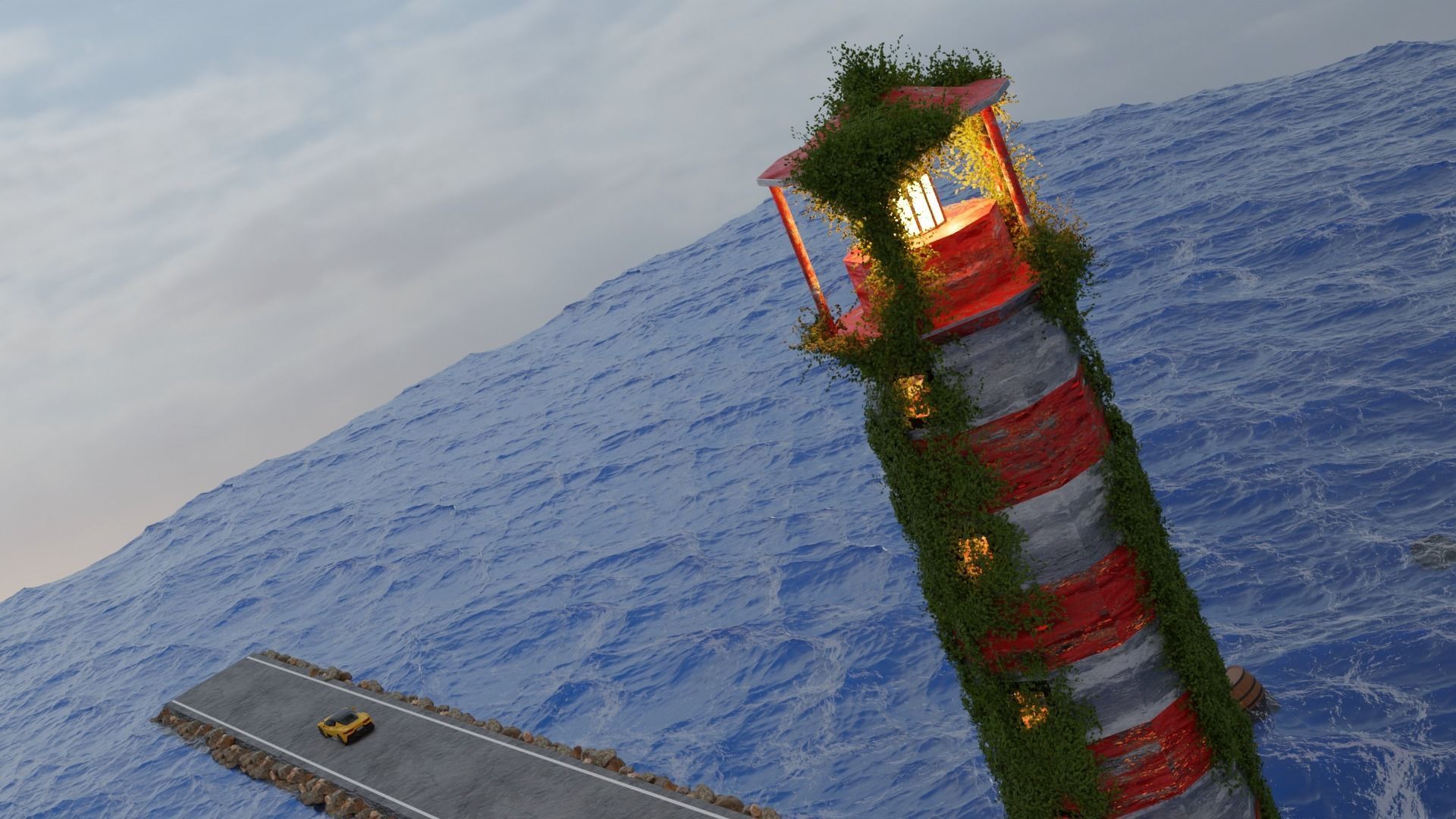 Lighthouse showroom 3D model Low-poly 3D model_6