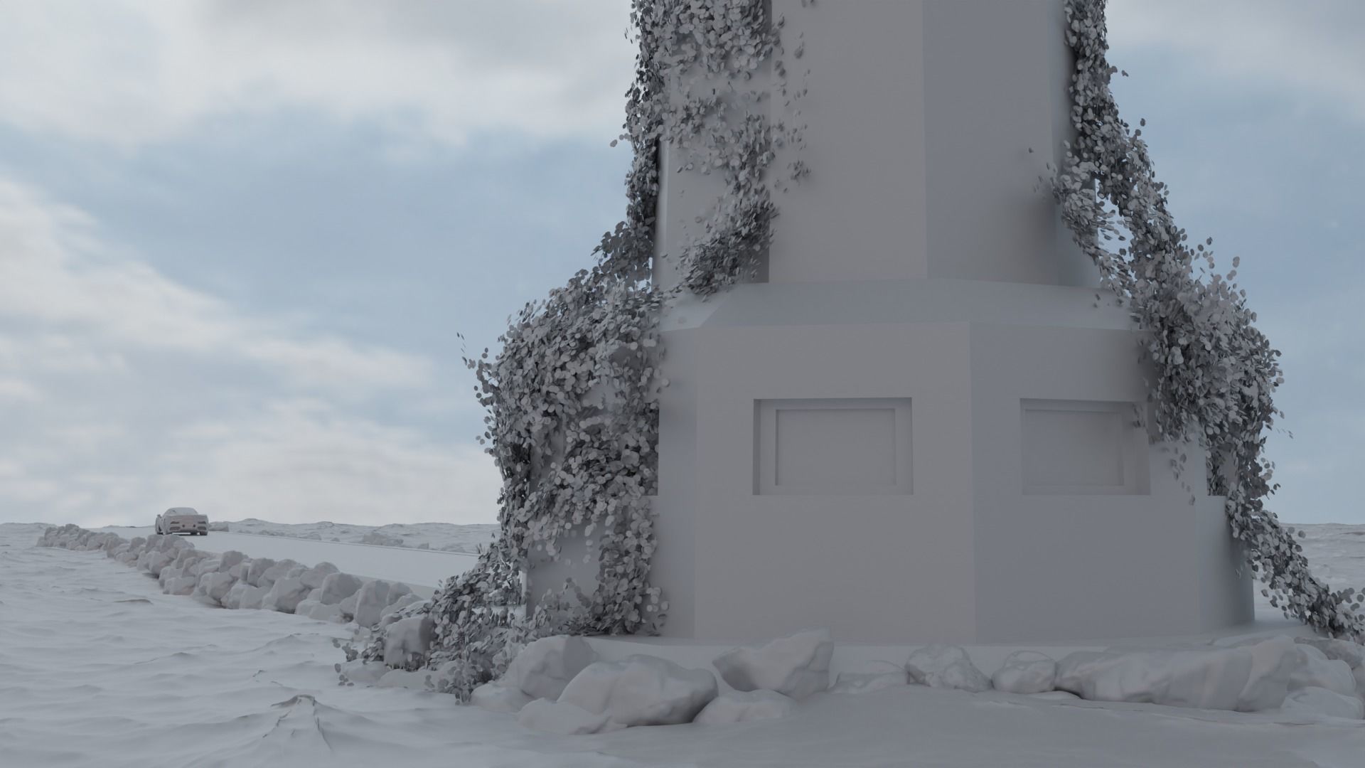 Lighthouse showroom 3D model Low-poly 3D model_16