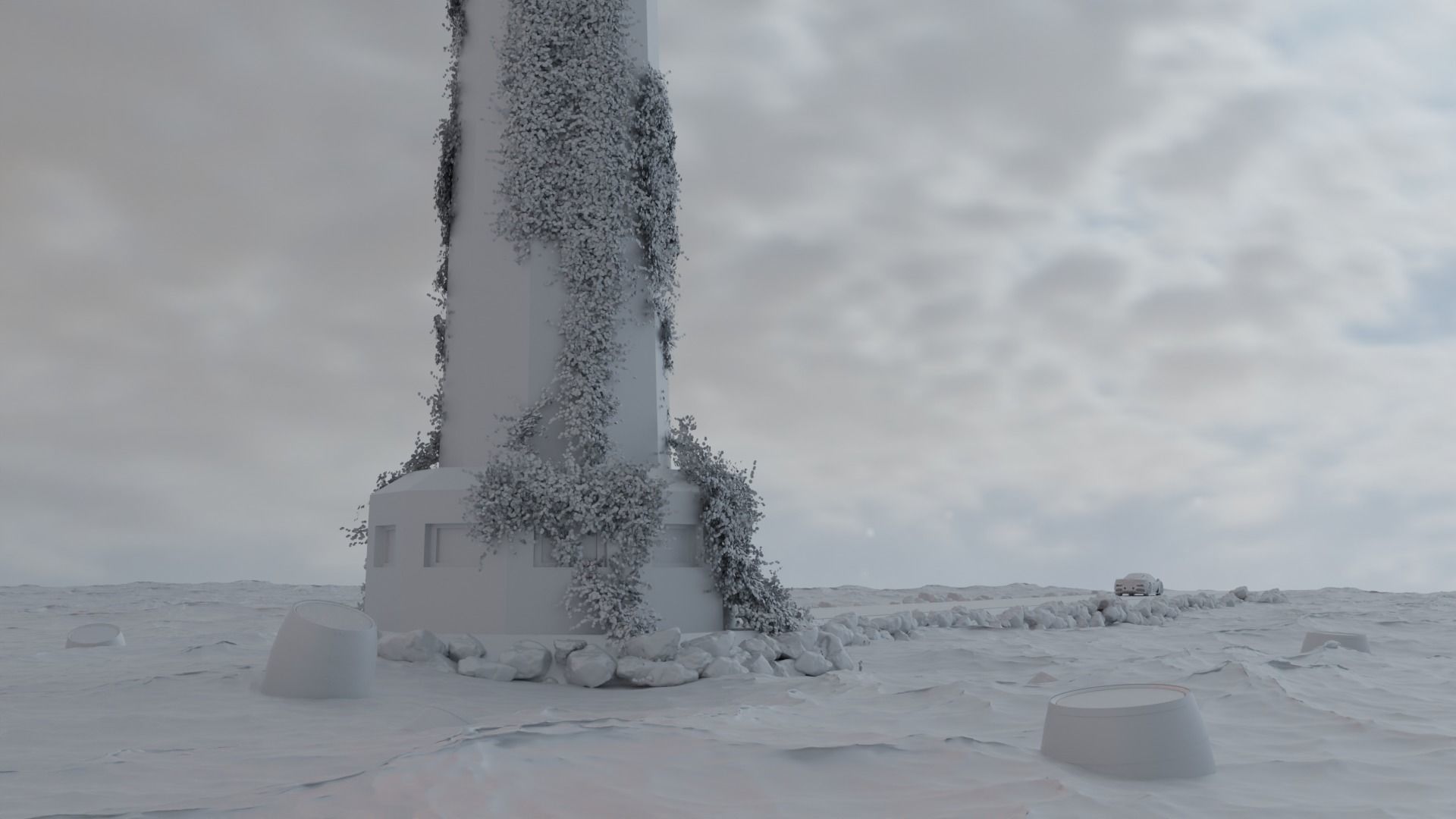 Lighthouse showroom 3D model Low-poly 3D model_14