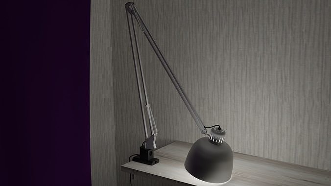 Table lamp Low-poly 3D model