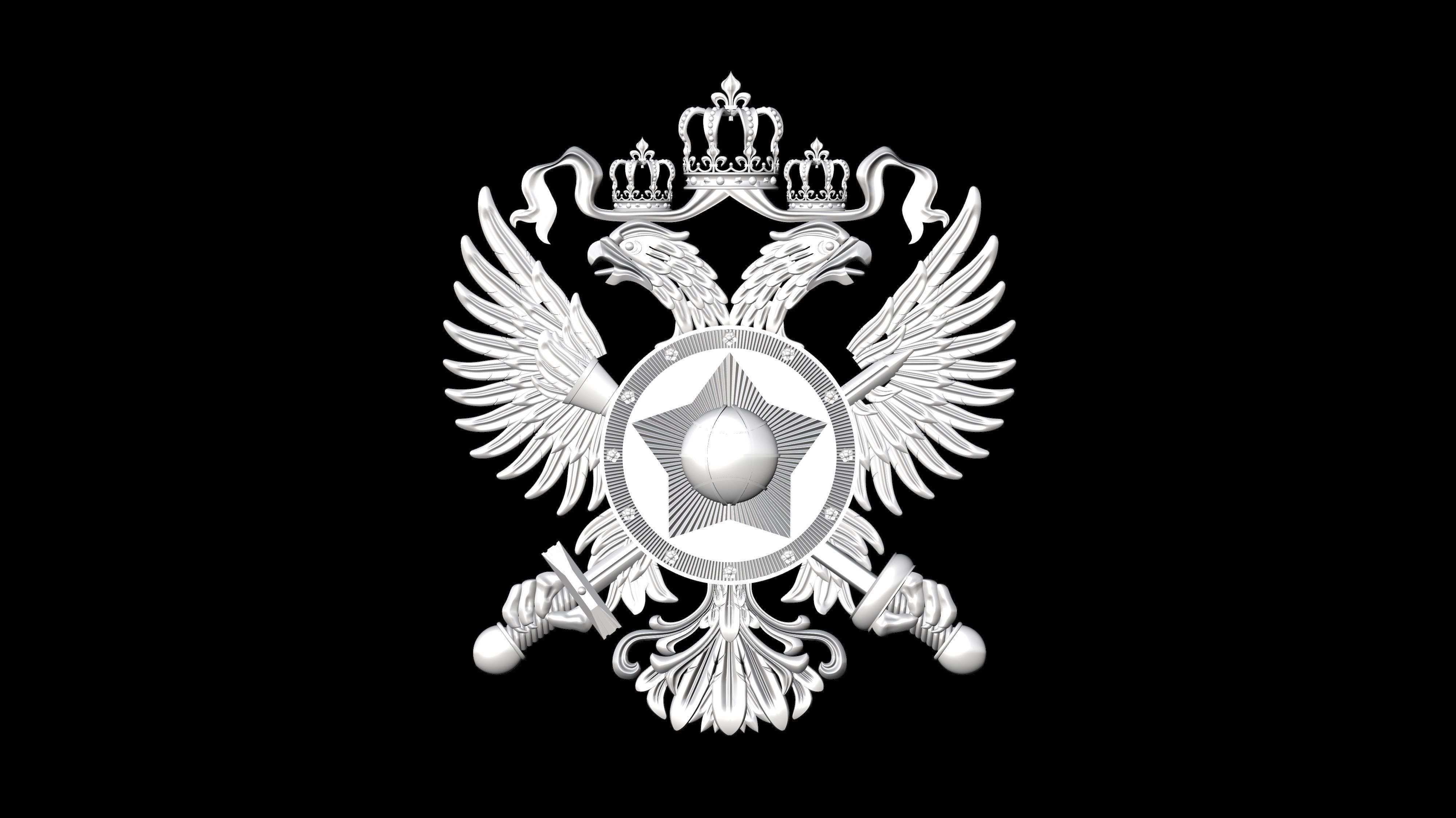 Coat of arms high Resolution 3D file ready for CNC machining 3D model_13