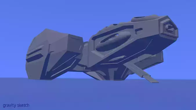 CS5-082023 Freighter Starship 3D print model