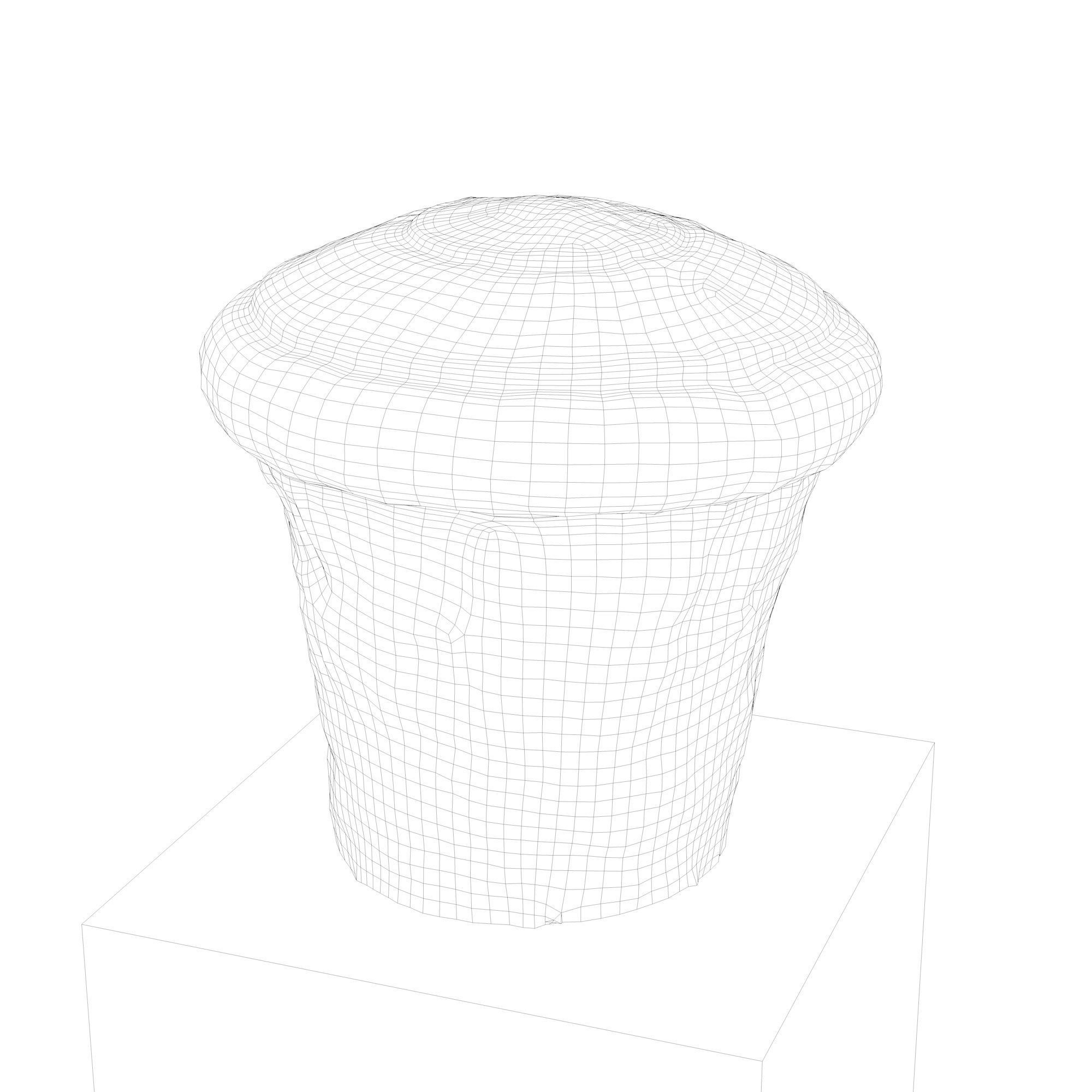 Old Rusted Mooring 05 Low-poly 3D model_10