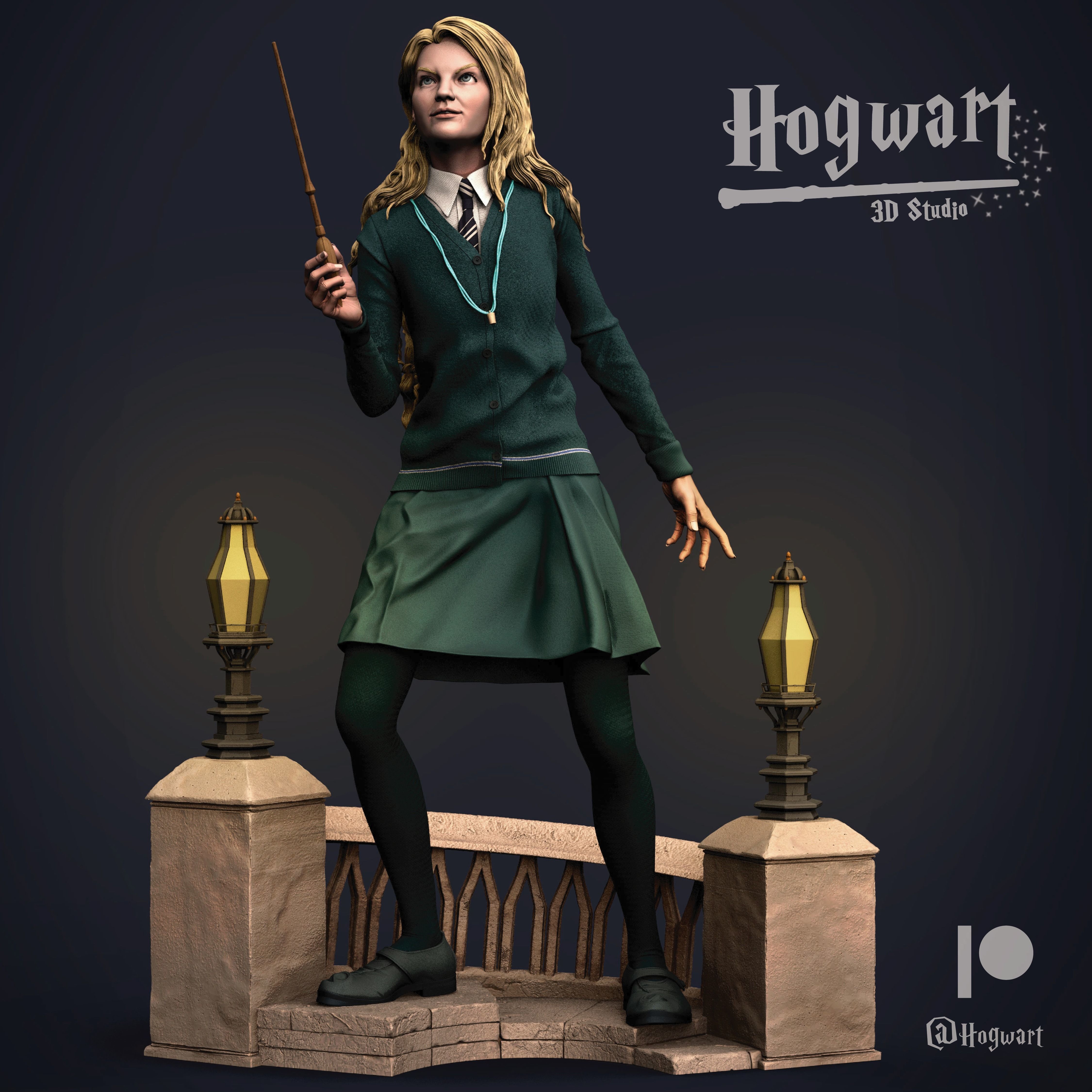 Luna Lovegood Sculpture 3D print model_1