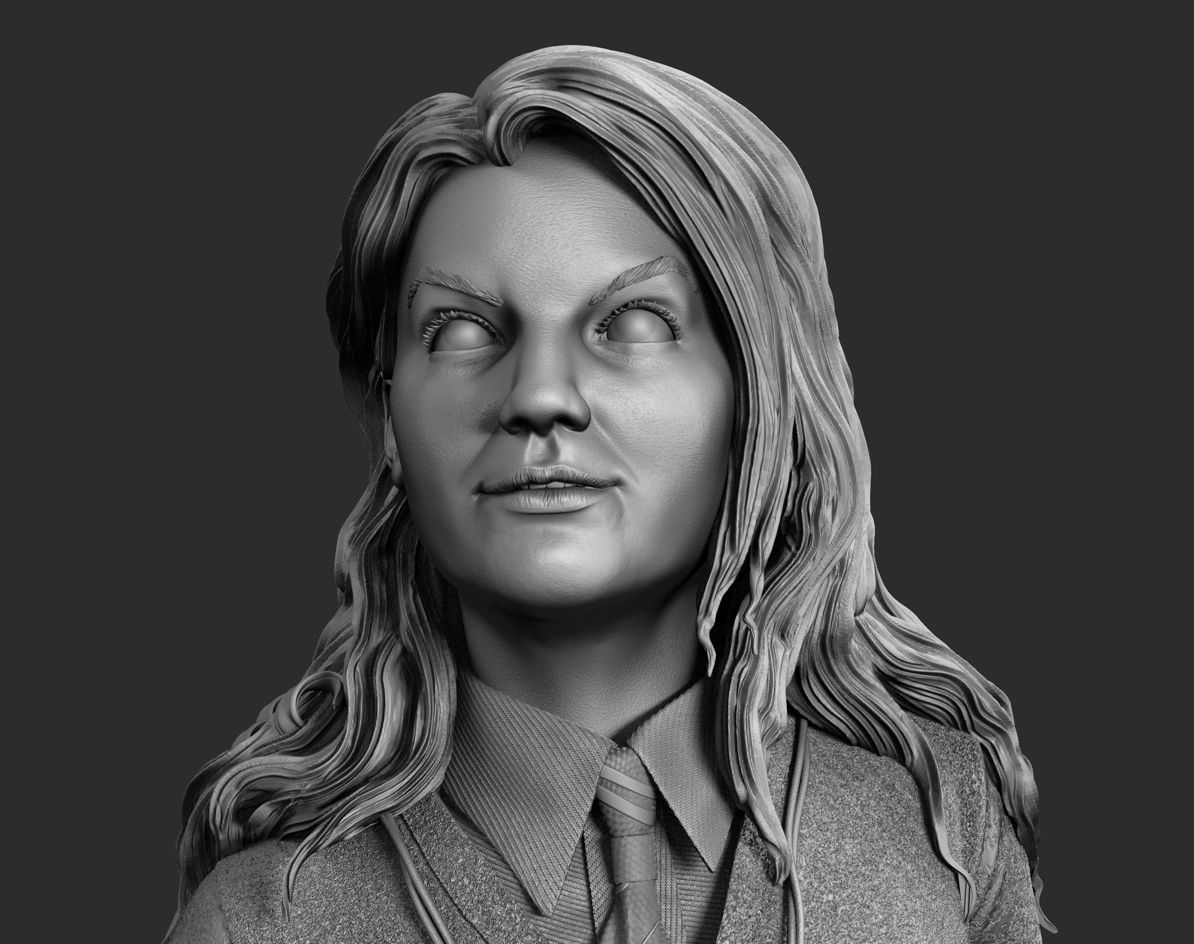 Luna Lovegood Sculpture 3D print model_11