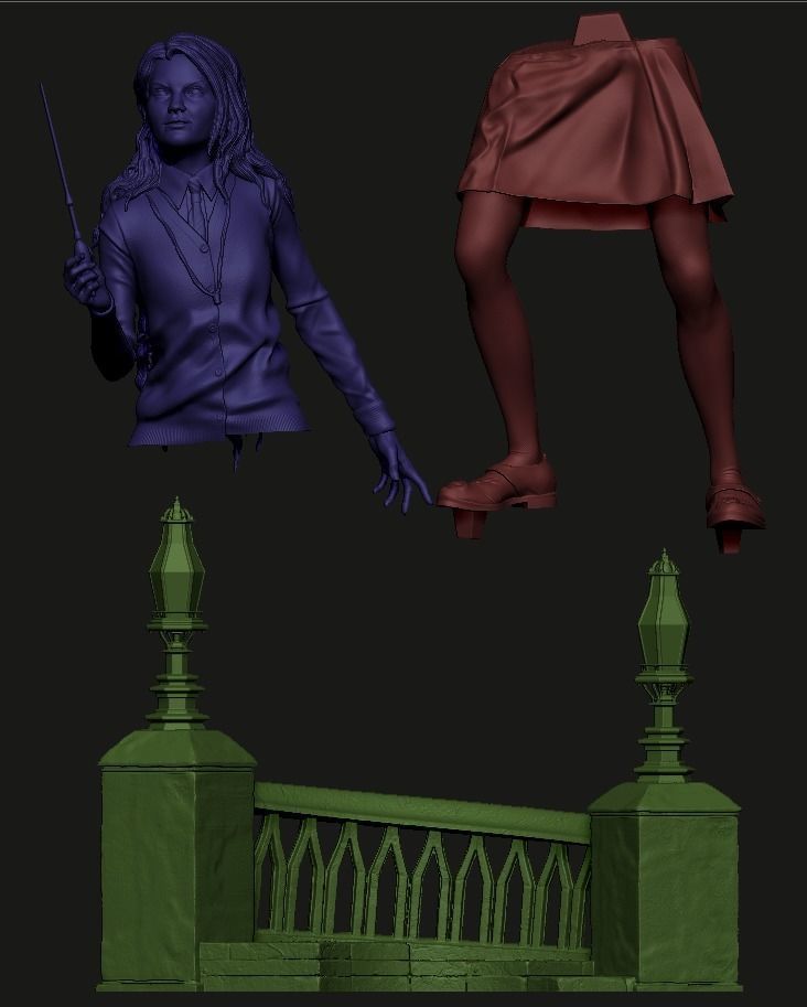 Luna Lovegood Sculpture 3D print model_15