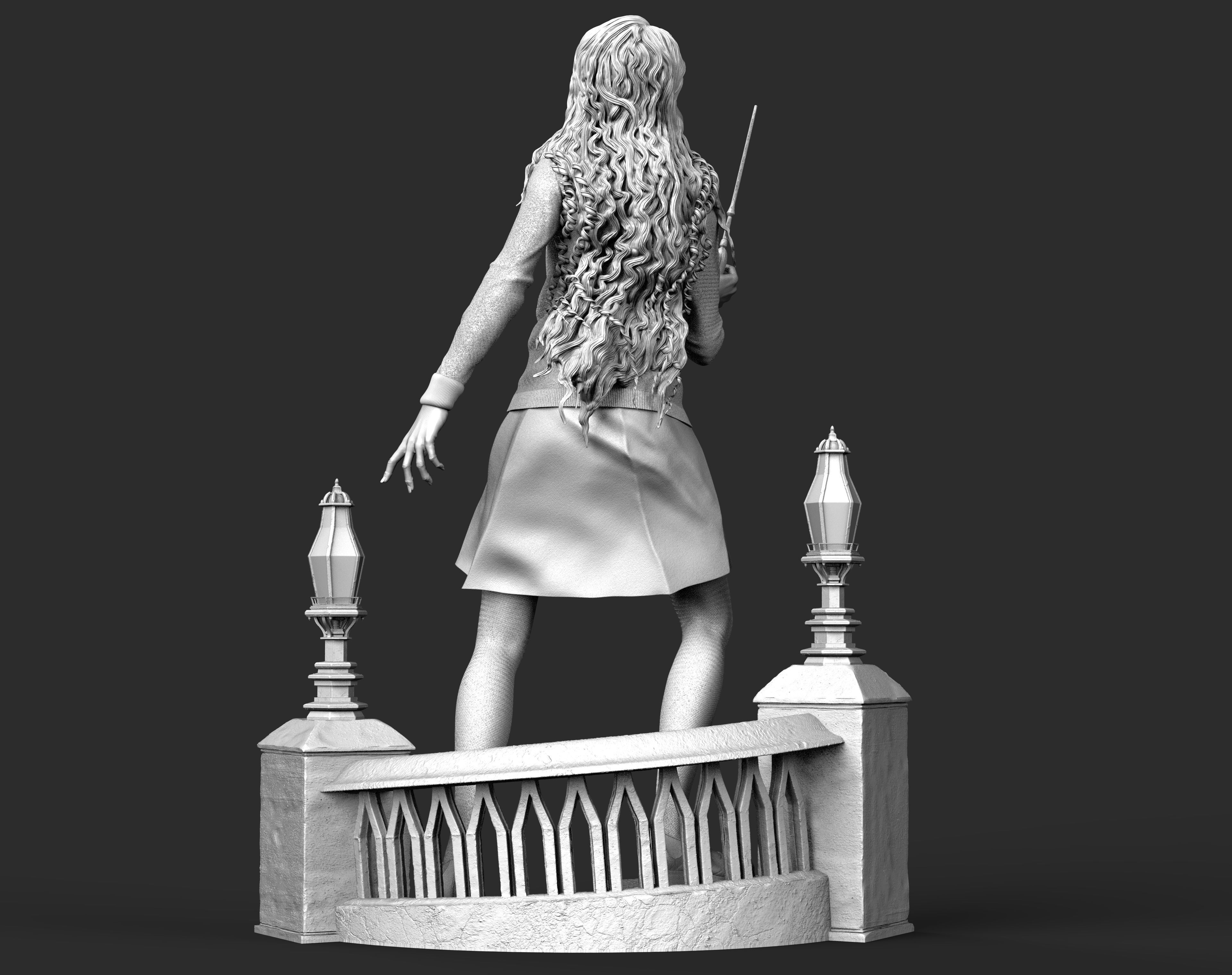 Luna Lovegood Sculpture 3D print model_9