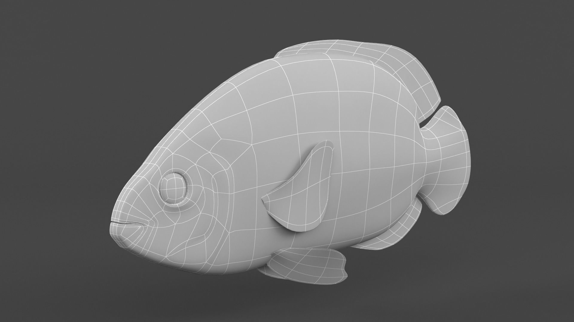 Oscar Fish 3D model_8