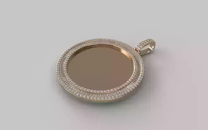 Baguette Picture Pendants - 50mm