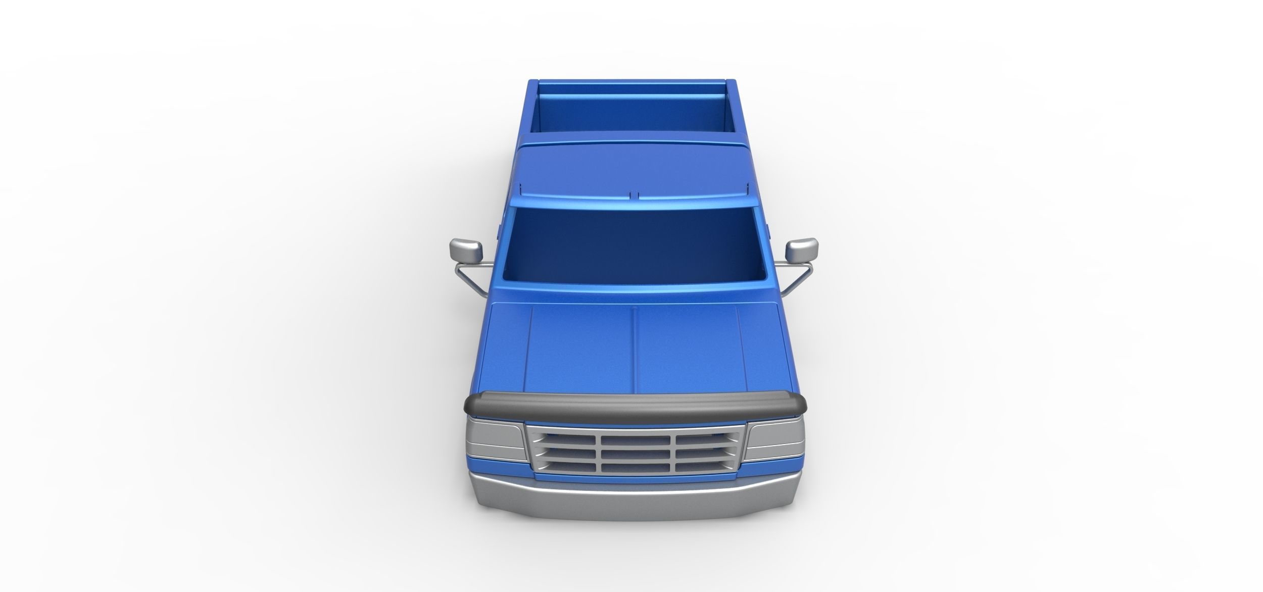 Shell of vintage Monster Truck V4 Scale 1 to 25 3D print model_5