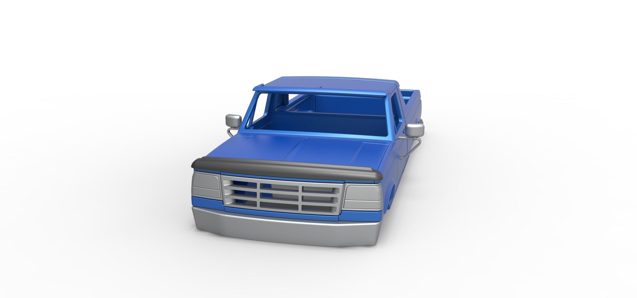 Shell of vintage Monster Truck V4 Scale 1 to 25 3D print model_3