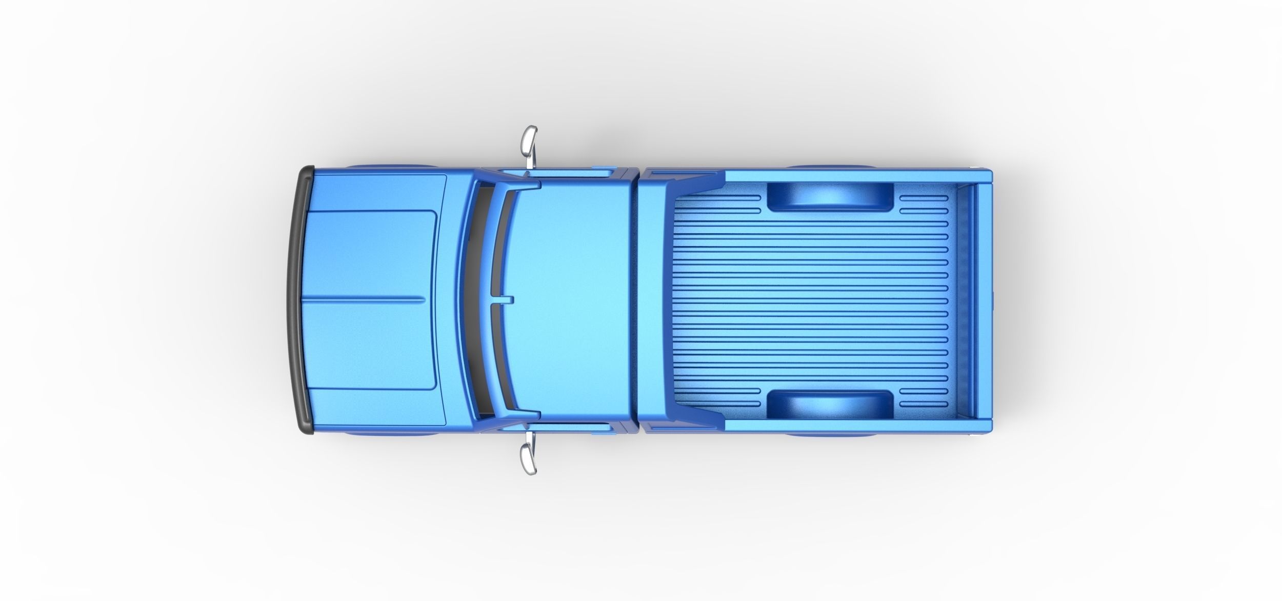 Shell of vintage Monster Truck V4 Scale 1 to 25 3D print model_8