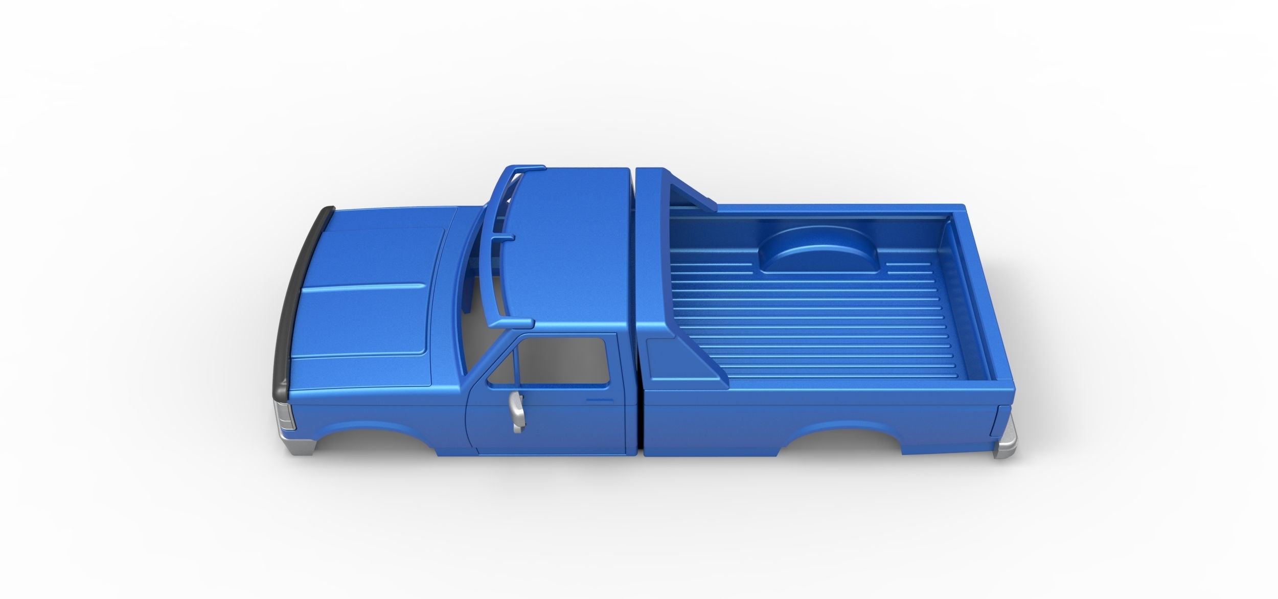 Shell of vintage Monster Truck V4 Scale 1 to 25 3D print model_7