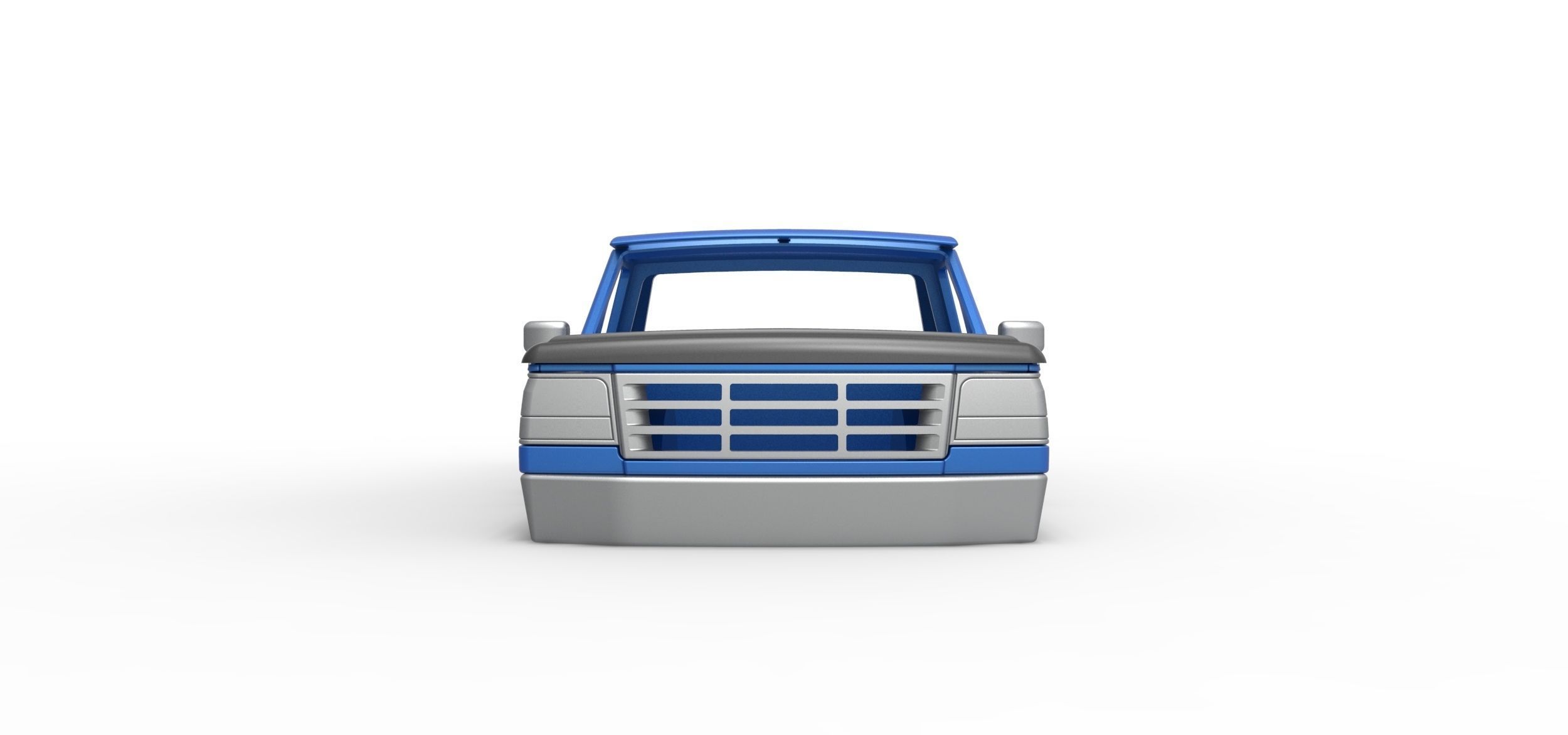 Shell of vintage Monster Truck V4 Scale 1 to 25 3D print model_4