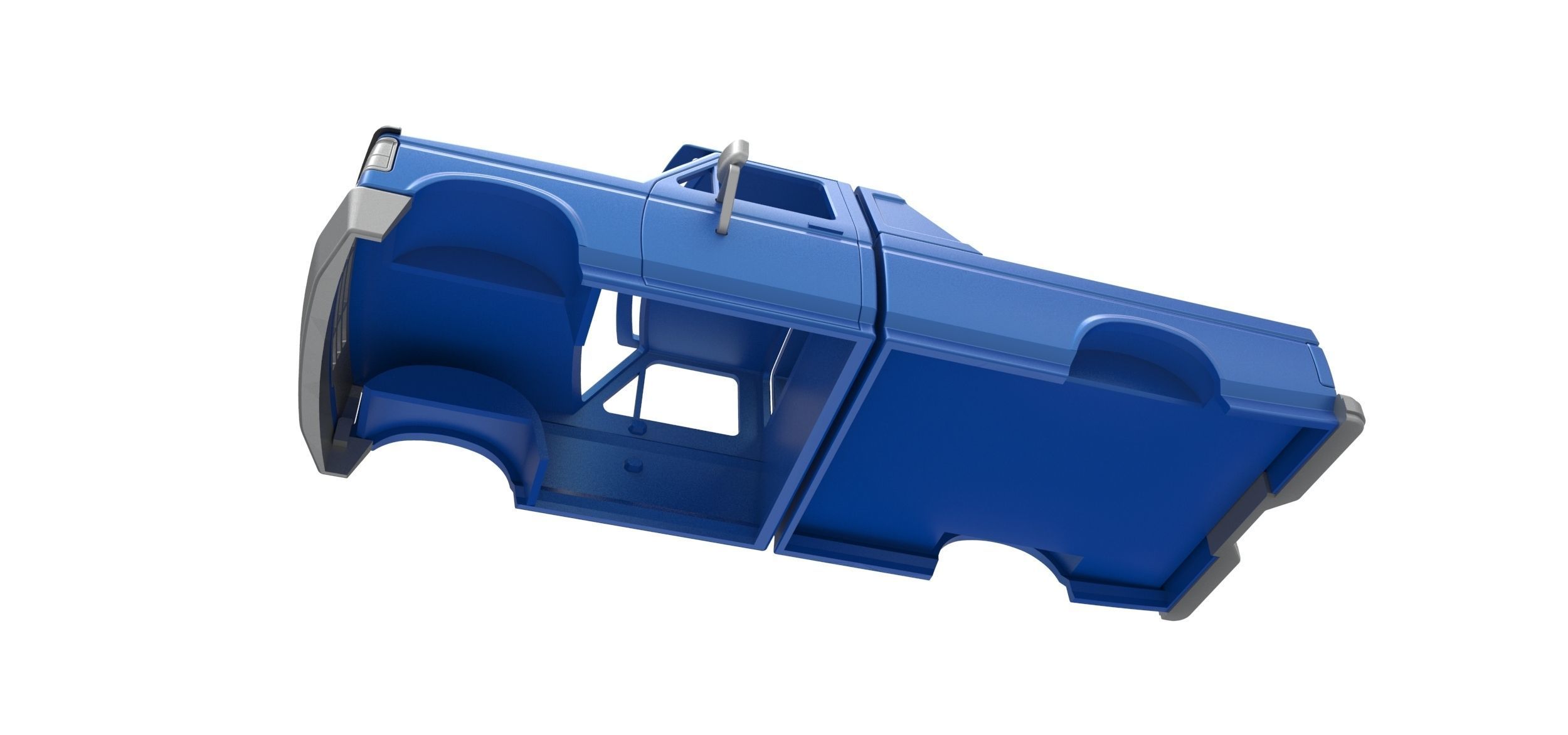 Shell of vintage Monster Truck V4 Scale 1 to 25 3D print model_2