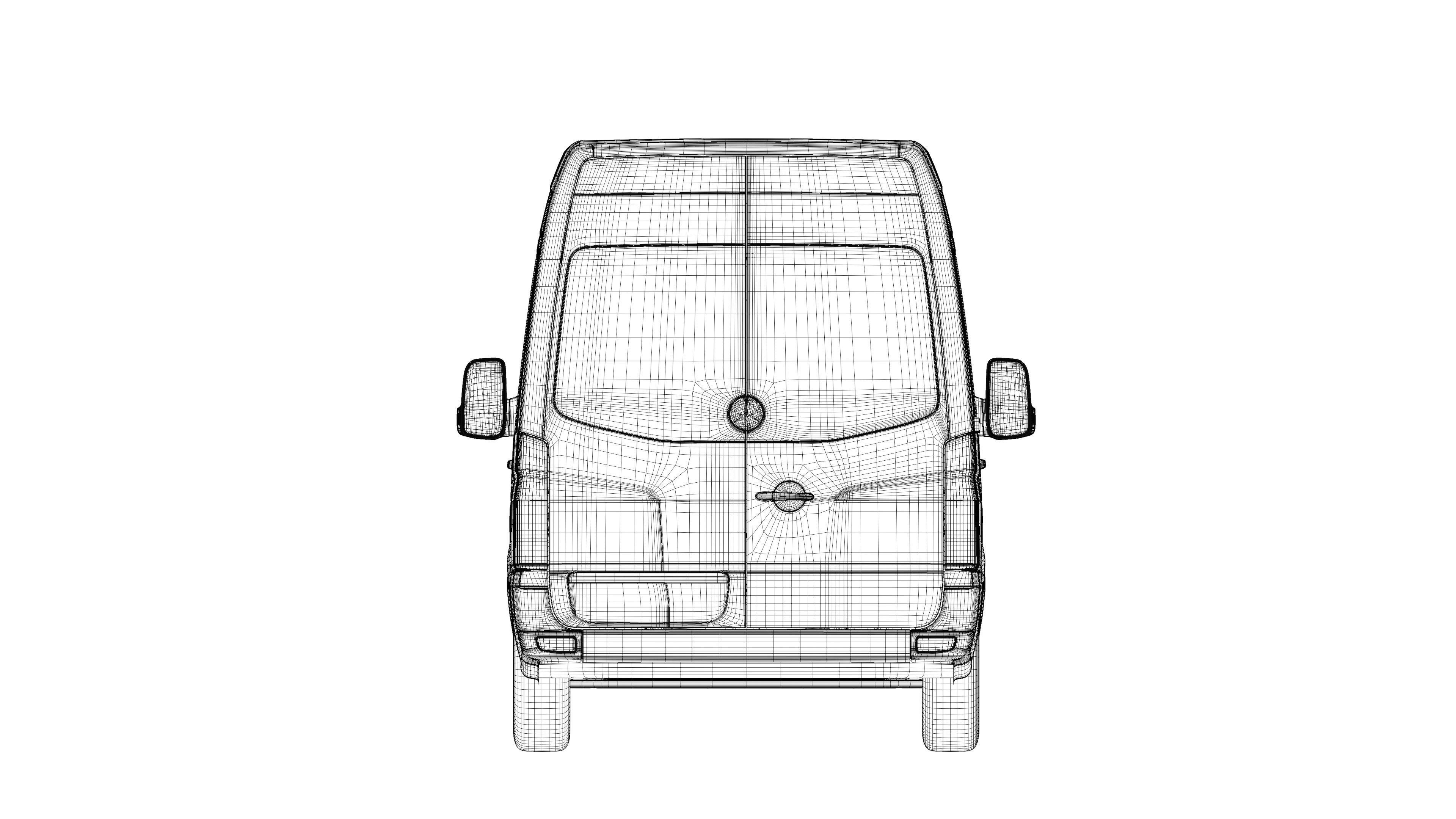 Mercedes Benz Sprinter delivery van 3D model_11