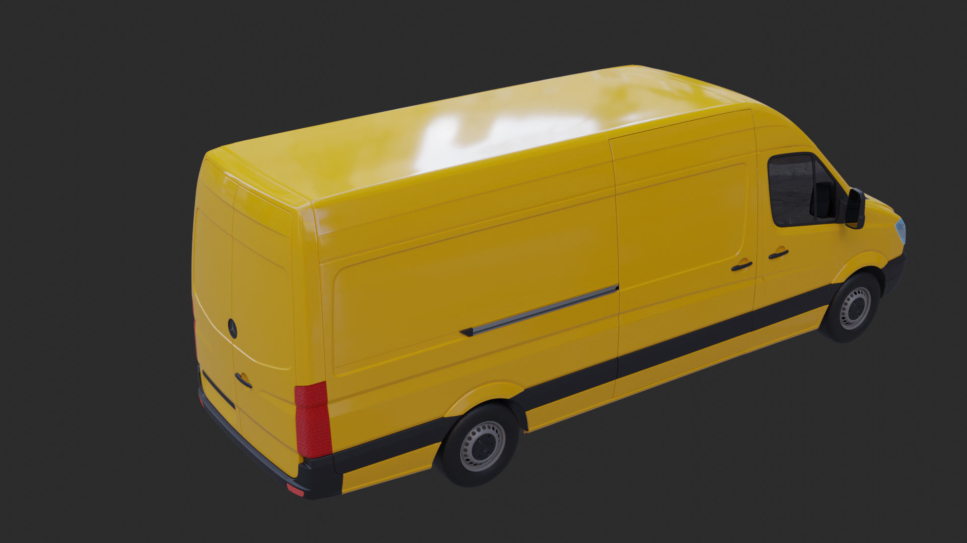 Mercedes Benz Sprinter delivery van 3D model_5