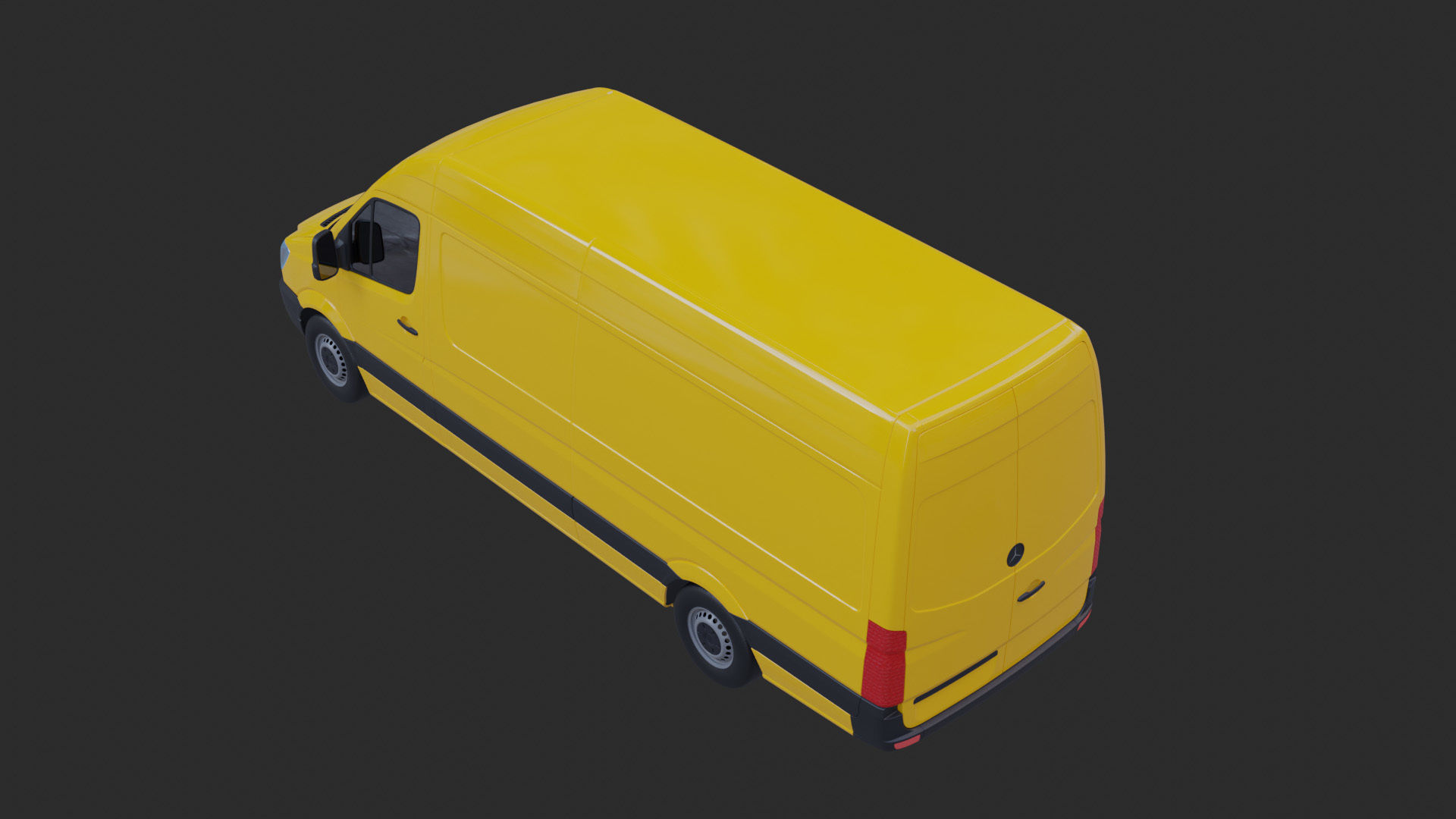 Mercedes Benz Sprinter delivery van 3D model_2