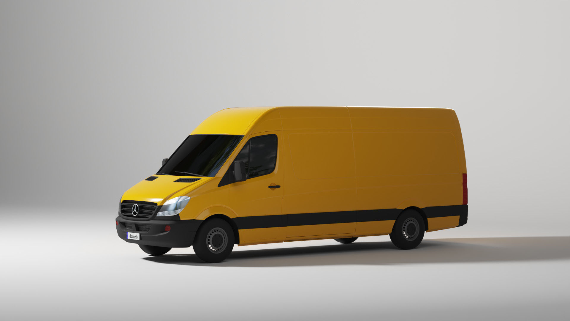 Mercedes Benz Sprinter delivery van 3D model_3