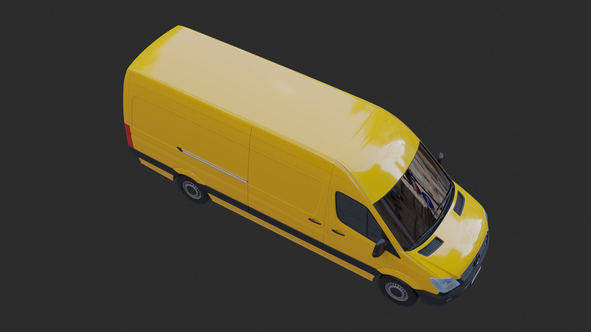 Mercedes Benz Sprinter delivery van 3D model_6