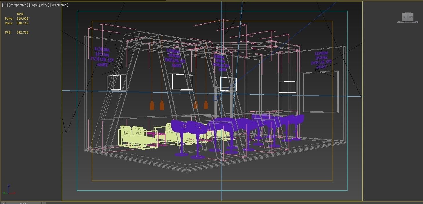 Booth Exhibition Stand Stall 8x5m Height 360 cm 2 Side Open 3D model_9