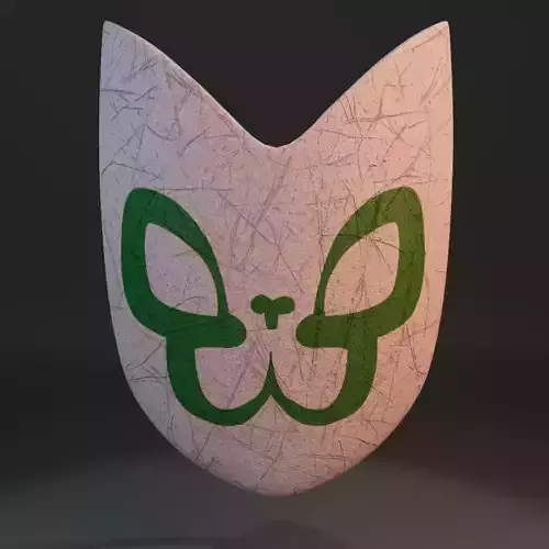 Noodle Mask from Gorillaz Low-poly 3D model