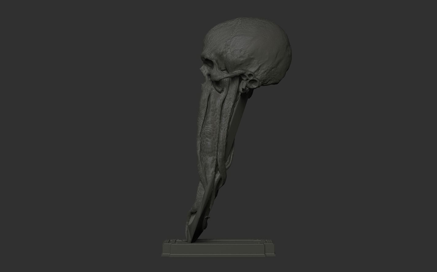 Skull Tentacle Anchor 3D print model_18