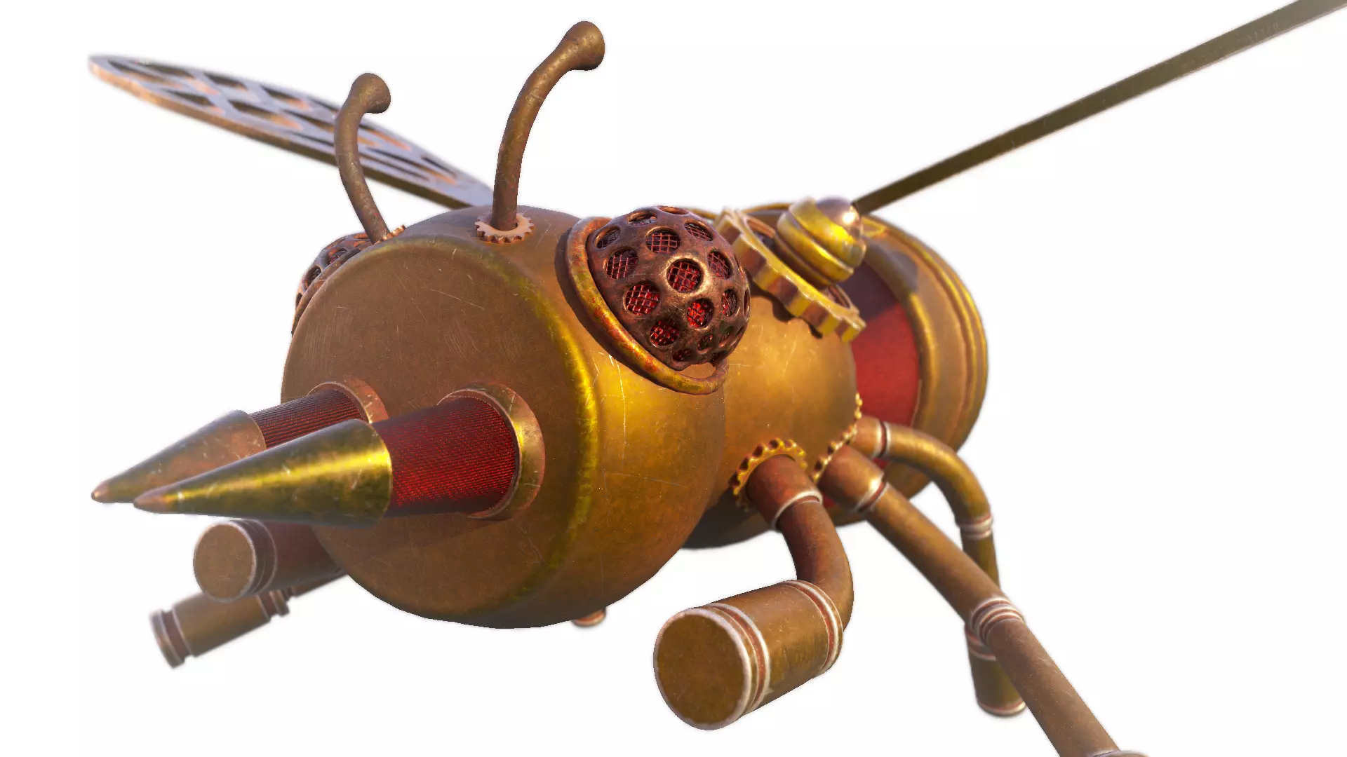 Steampunk Firefly  3D model_0