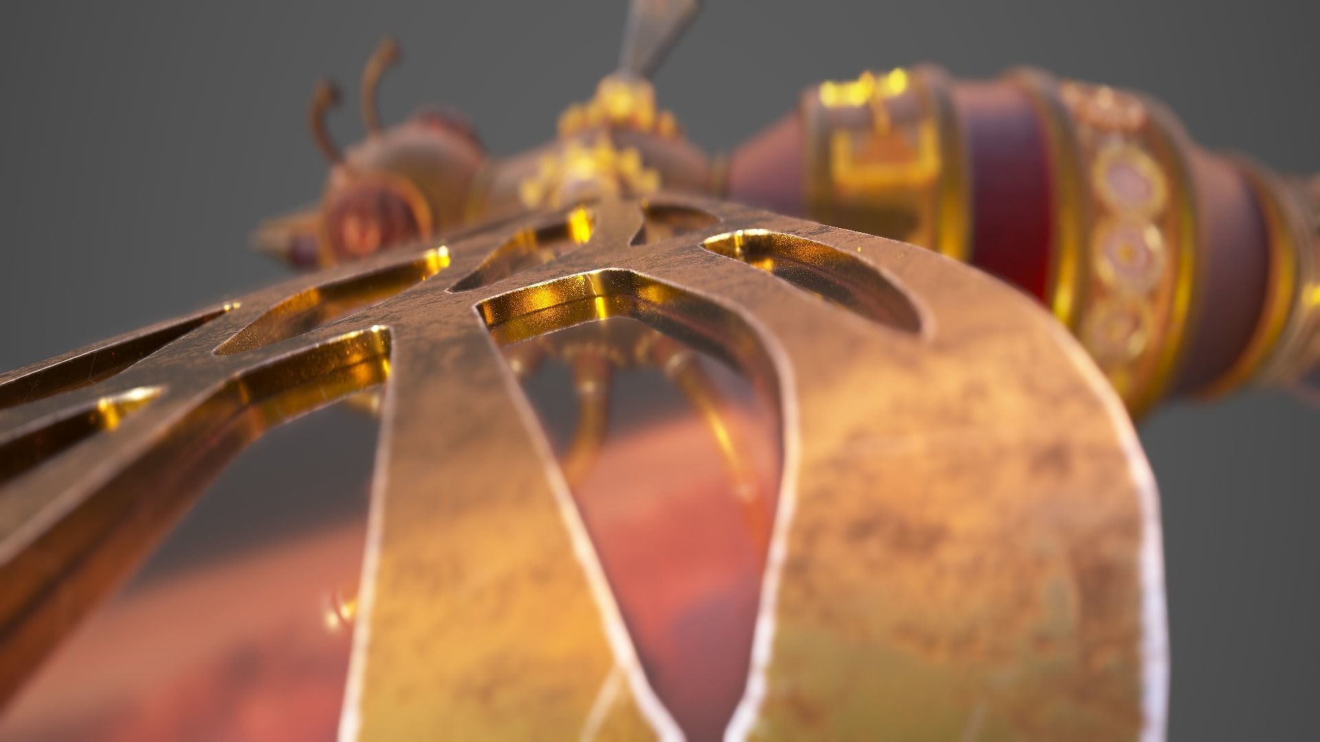 Steampunk Firefly  3D model_1