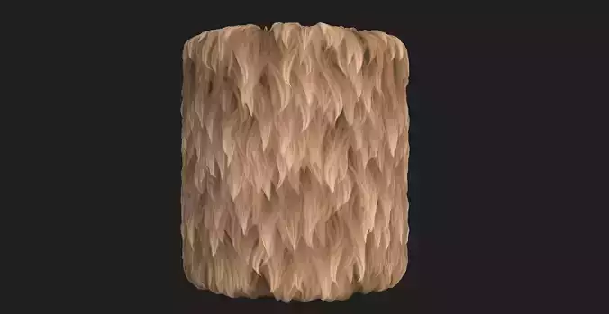 Fur PBR material Texture