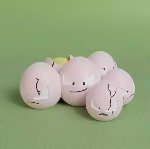 Pokemon - Exeggcute 3D print model