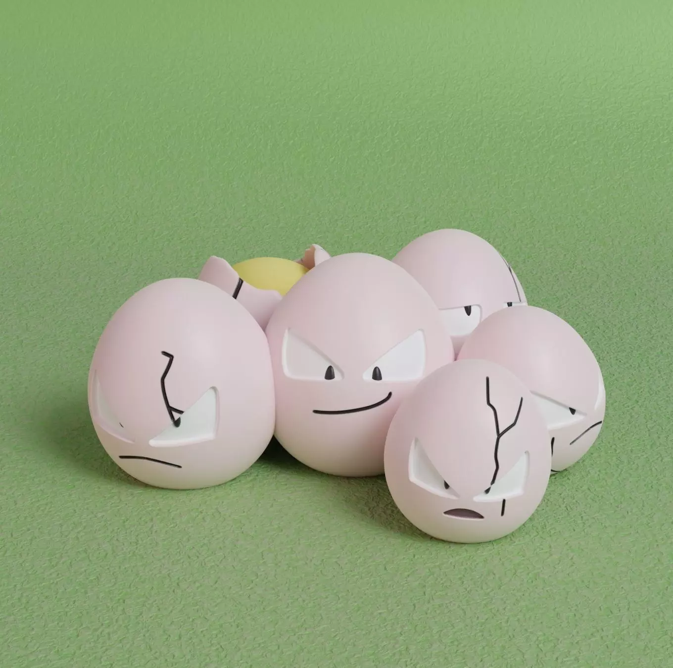 Pokemon - Exeggcute 3D print model_0