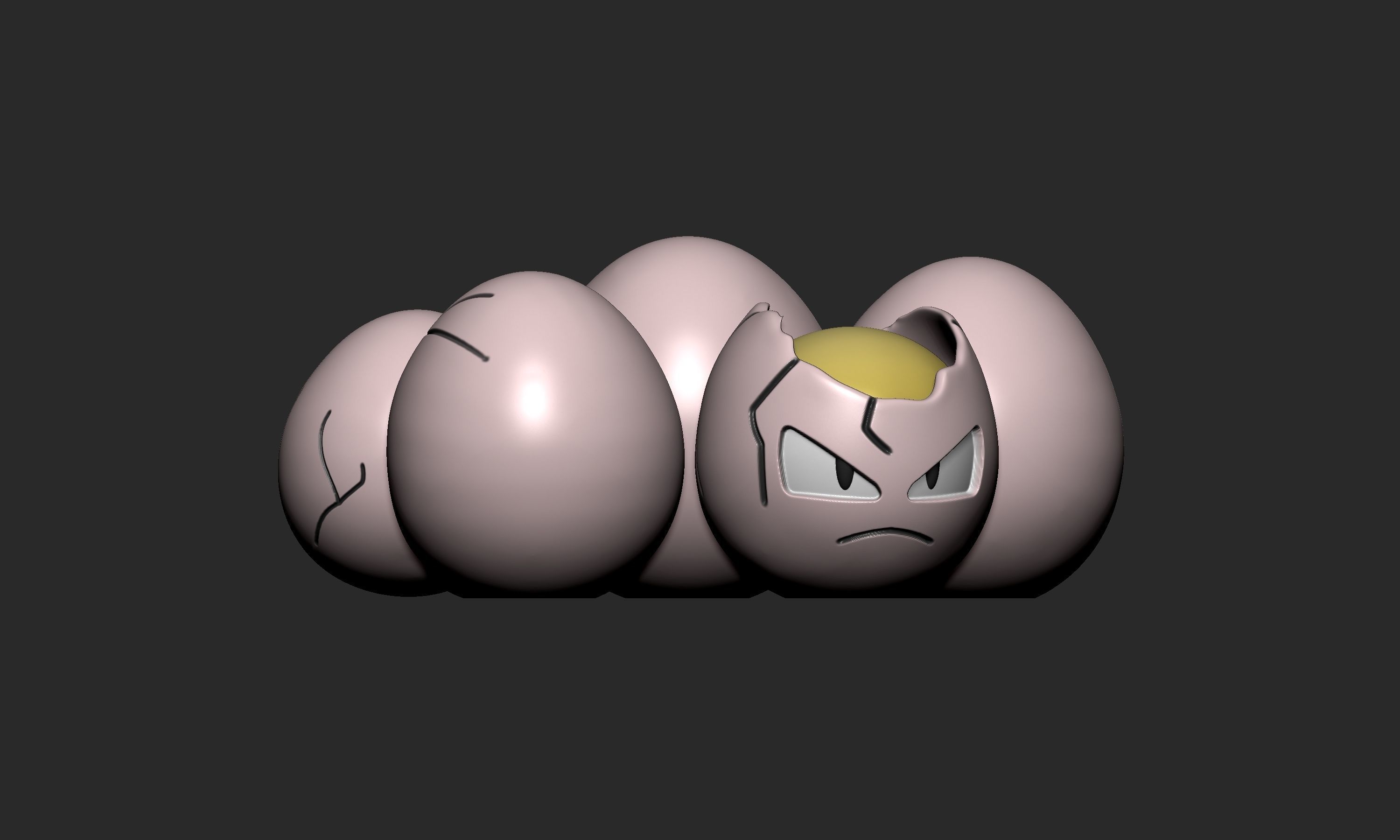 Pokemon - Exeggcute 3D print model_5