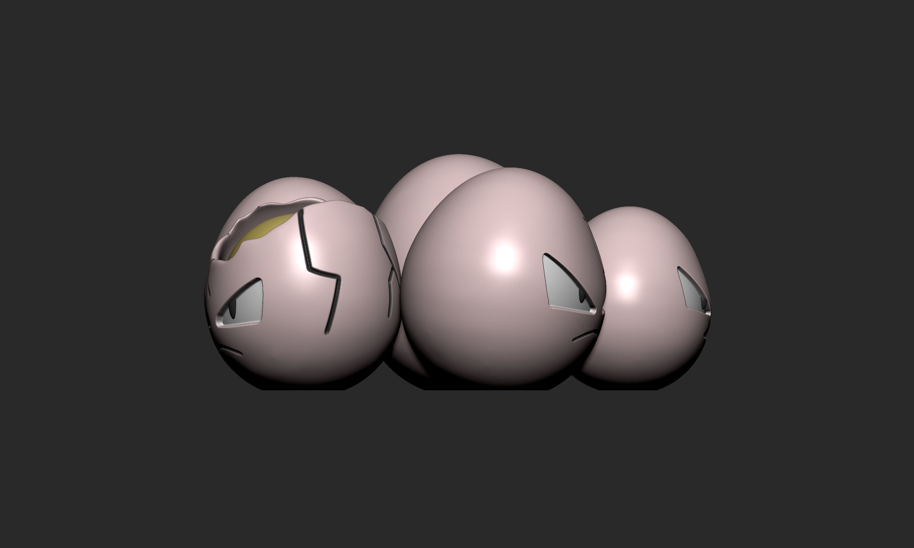 Pokemon - Exeggcute 3D print model_8