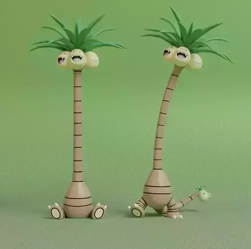 Pokemon - Alolan Exeggutor 3D print model