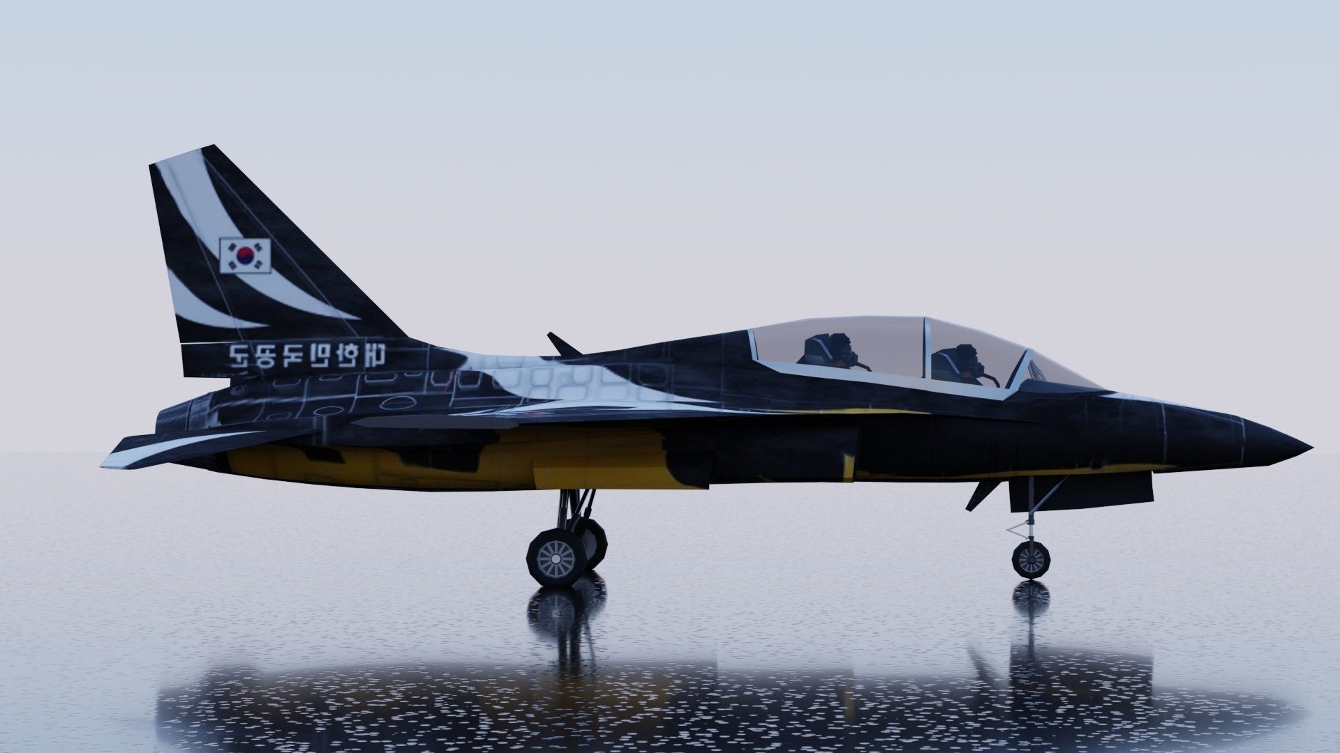 KAI FA-50 Golden Eagle Low-poly 3D model_8