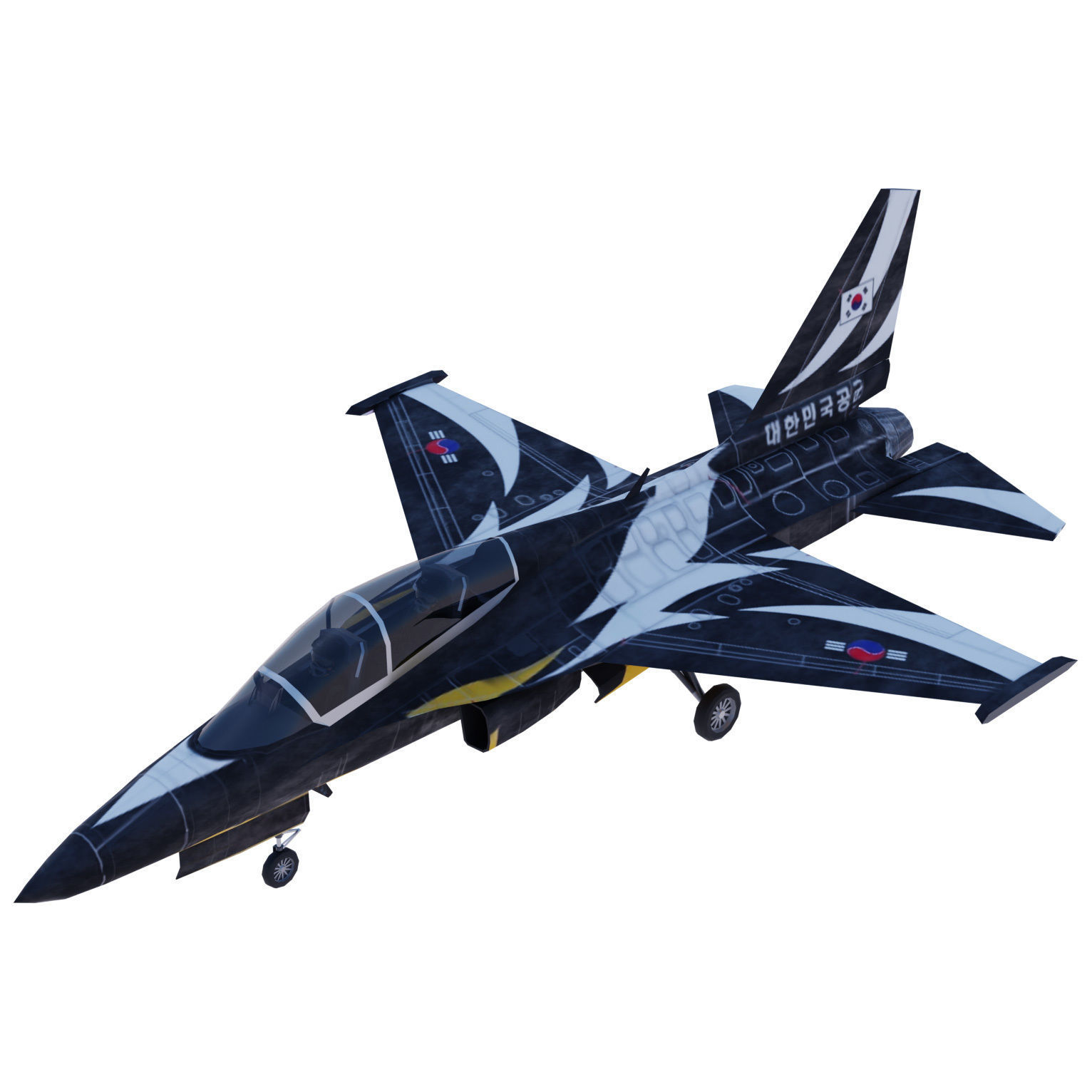 KAI FA-50 Golden Eagle Low-poly 3D model_2