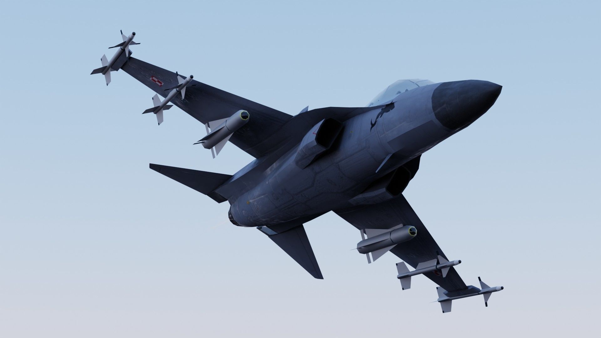 KAI FA-50 Golden Eagle Low-poly 3D model_13