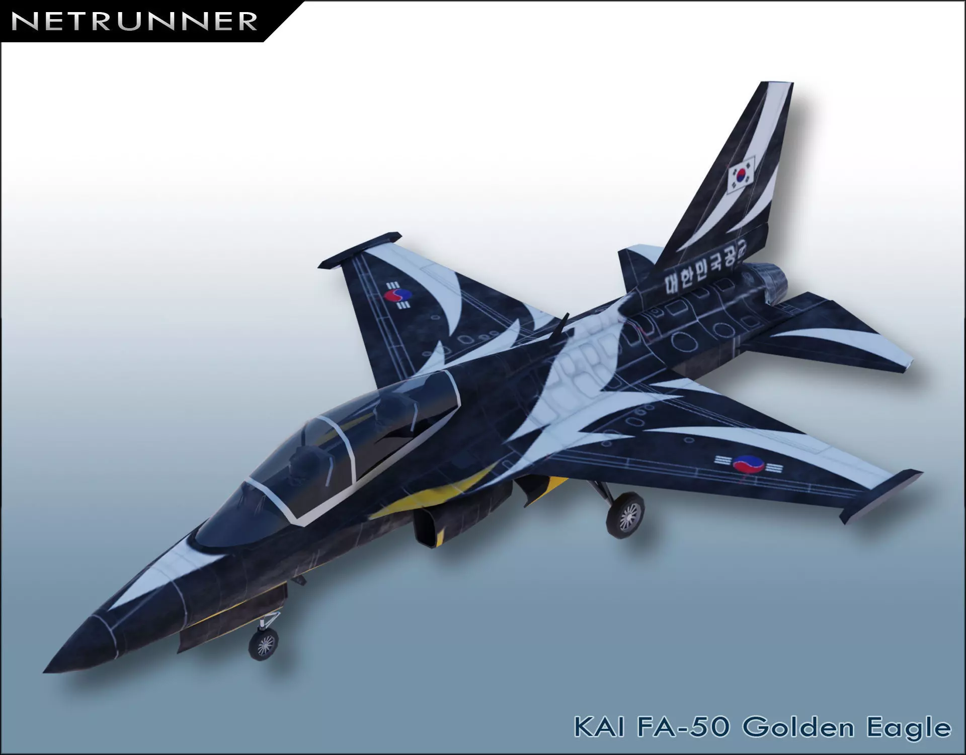 KAI FA-50 Golden Eagle Low-poly 3D model_0