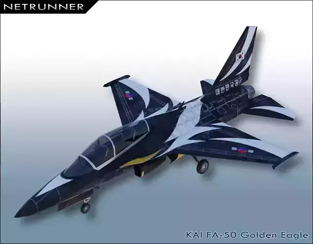 KAI FA-50 Golden Eagle Low-poly 3D model