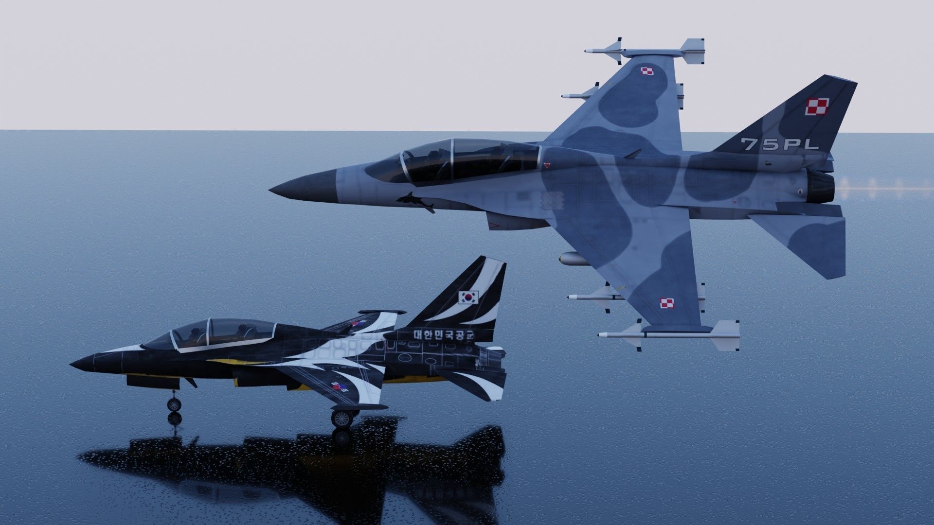 KAI FA-50 Golden Eagle Low-poly 3D model_17