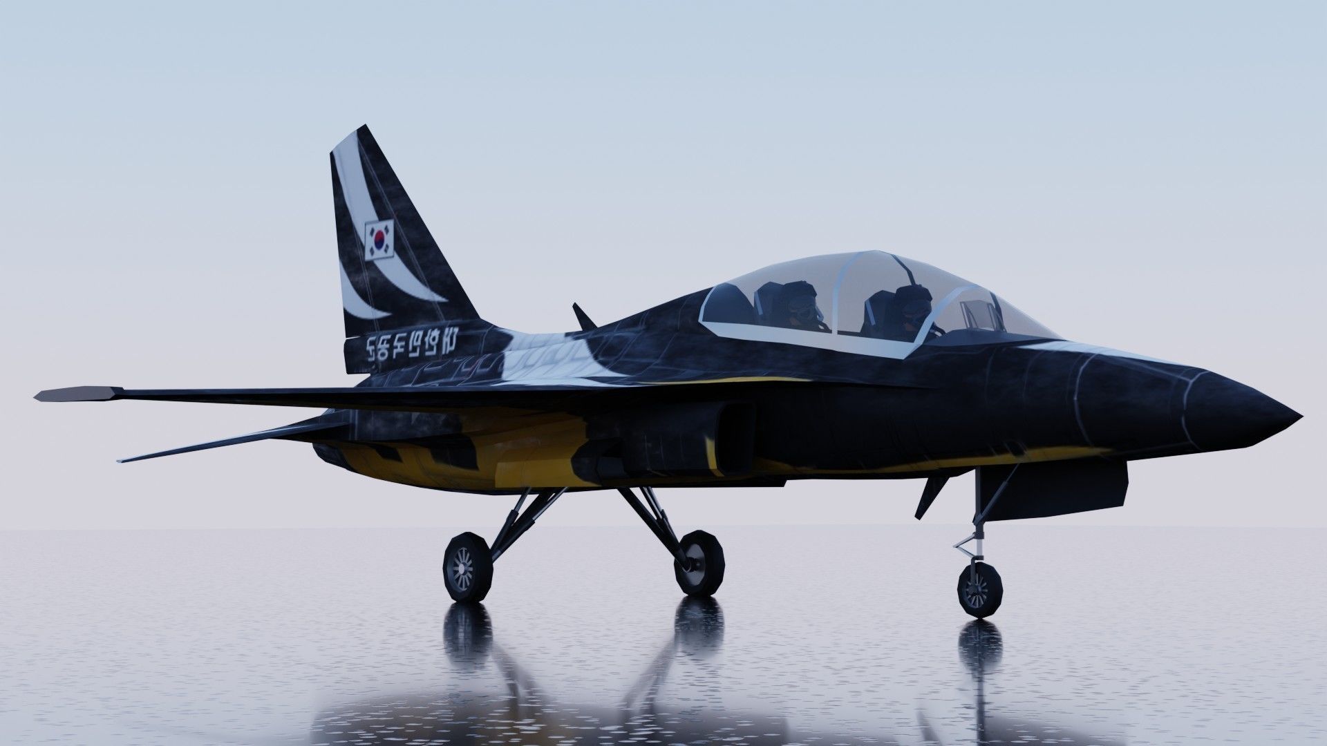 KAI FA-50 Golden Eagle Low-poly 3D model_11