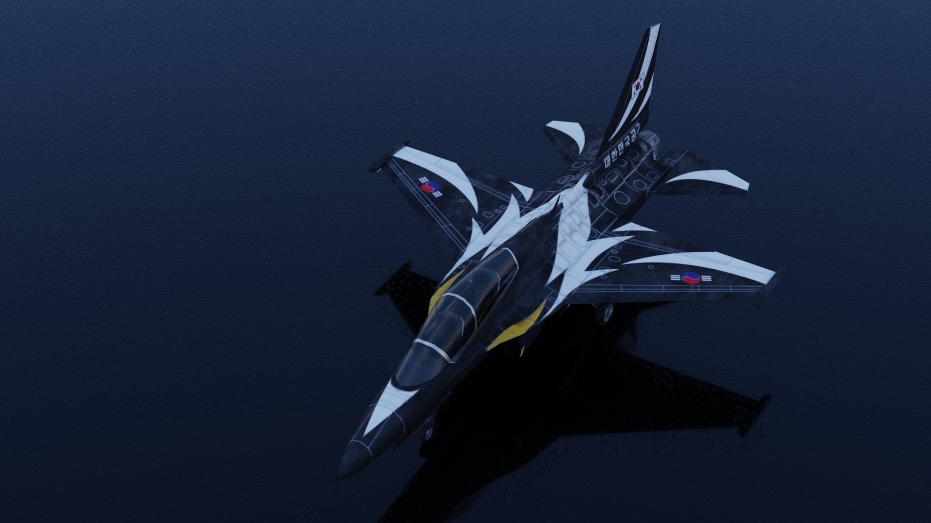 KAI FA-50 Golden Eagle Low-poly 3D model_10