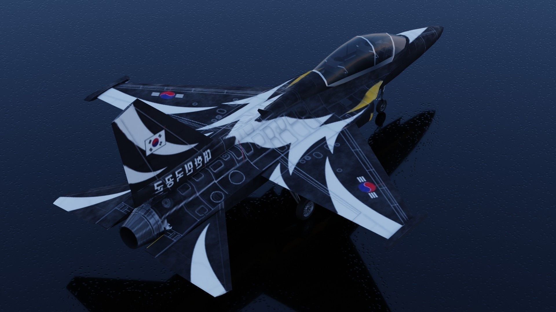 KAI FA-50 Golden Eagle Low-poly 3D model_9