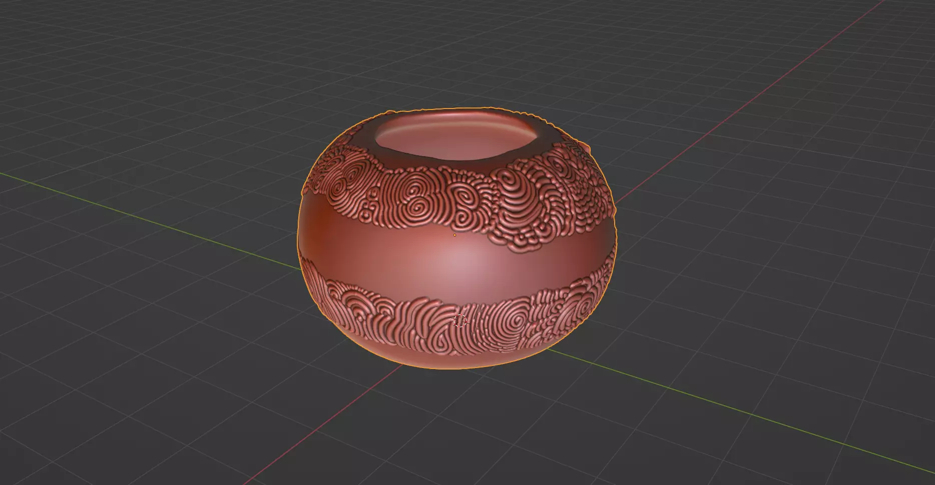 Inspire Terracotta Vase of Antique Modernity 3D print model